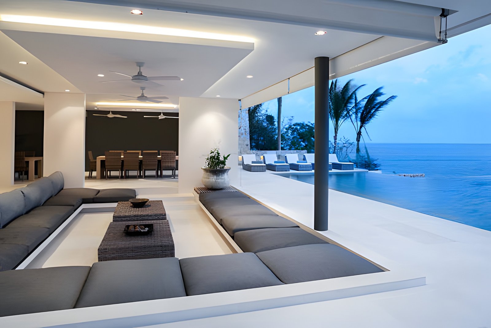 Hawaii home exterior at dusk